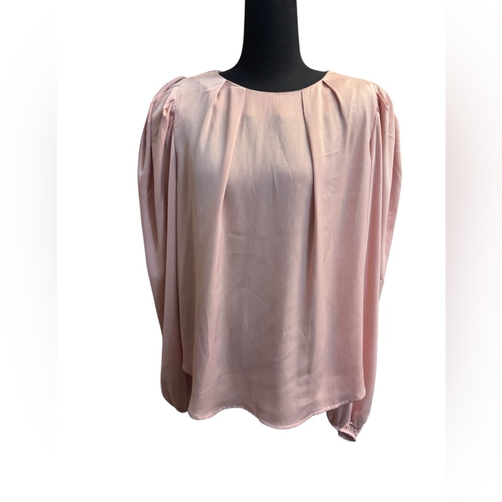 ASTR THE LABEL BLUSH COLOR Ivonne Top Size Large Satin Silk Wedding NWOT